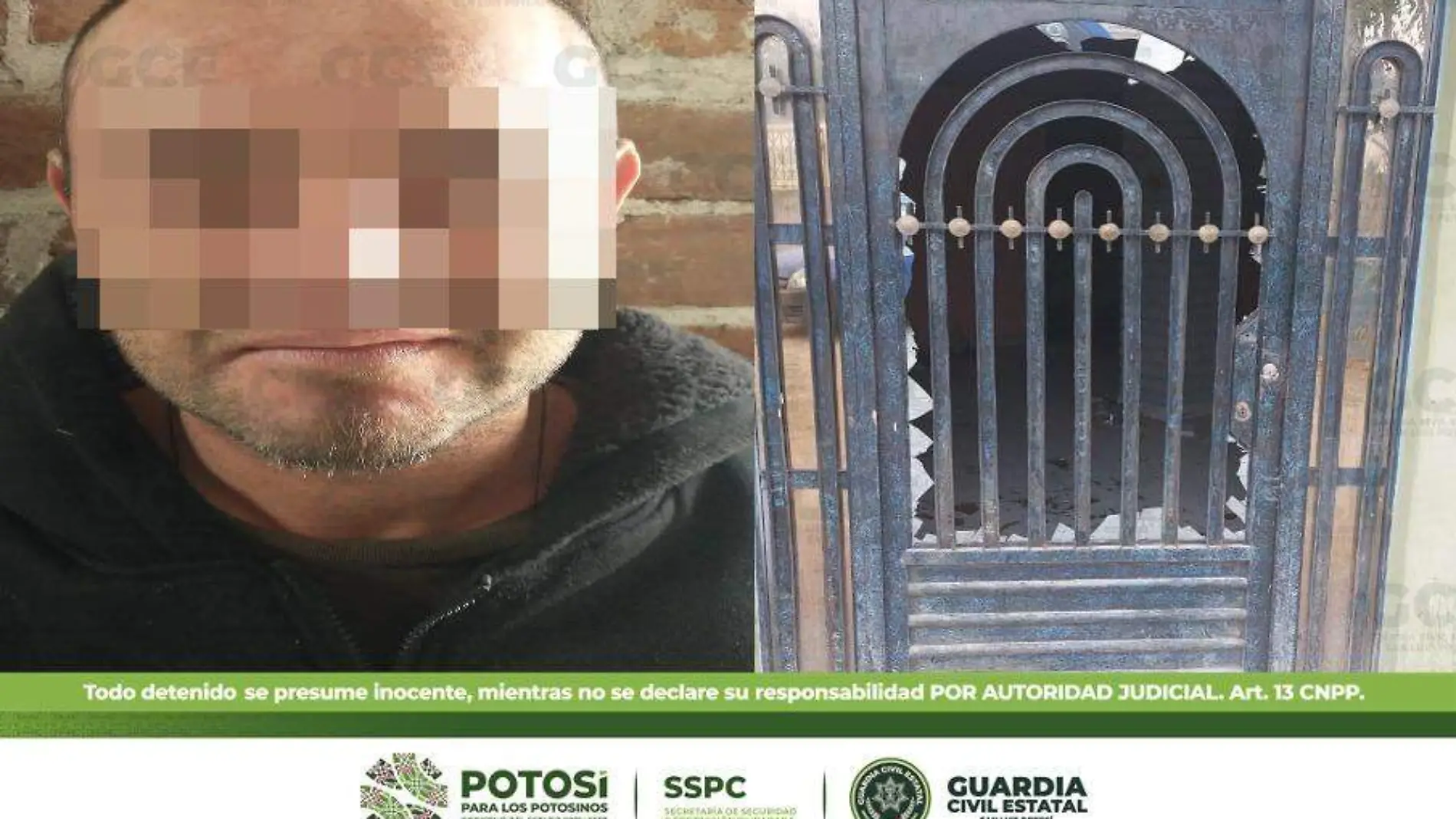 DETENIDO POR DAÑOS GCE